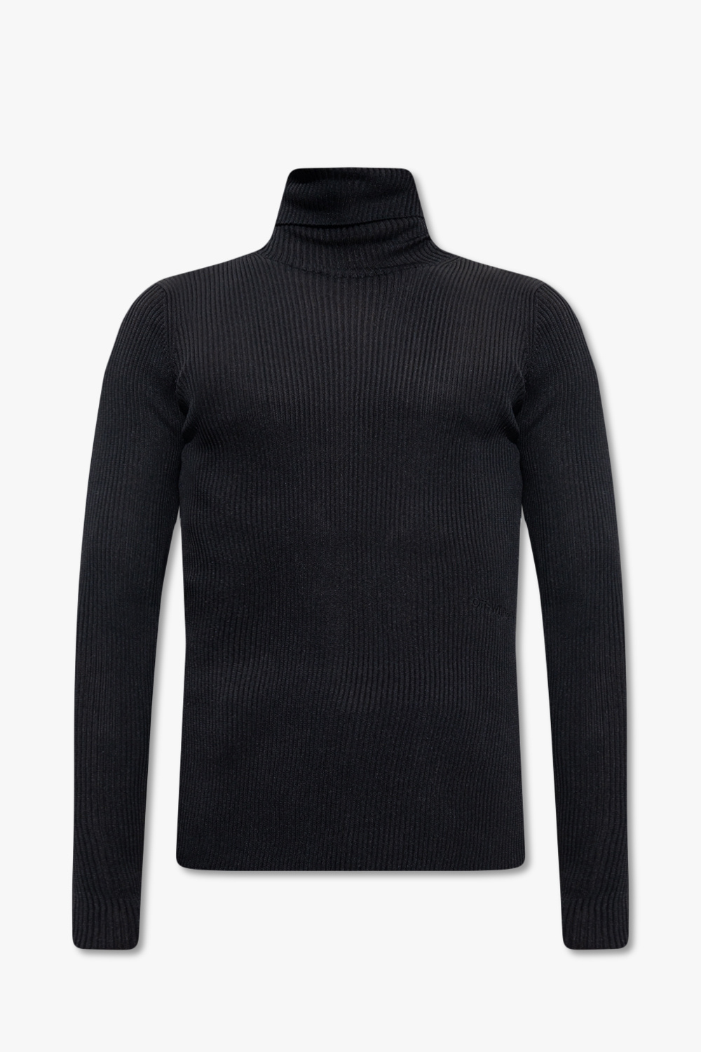 StarpixlShops Canada Black Ribbed turtleneck top Off Versace